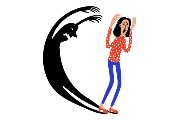 Векторные иллюстрации о страхах