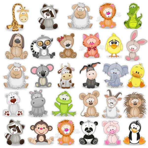 Милые зверята Стикеры
