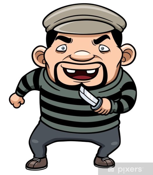 Преступник мультяшный