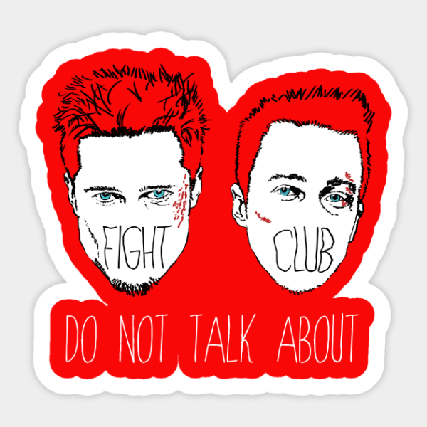 Бойцовский клуб наклейка