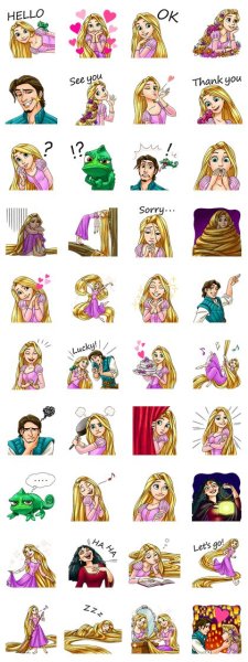 Картинка Рапунцель в полный рост