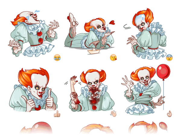 Стикер Telegram Pennywise