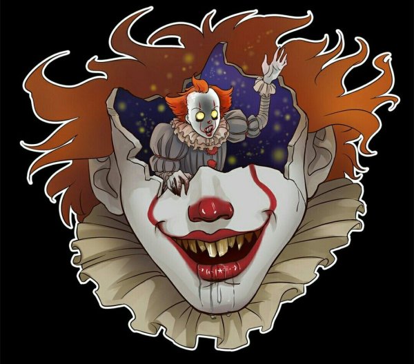 Оно клоун ПЕННИВАЙЗ рисунок