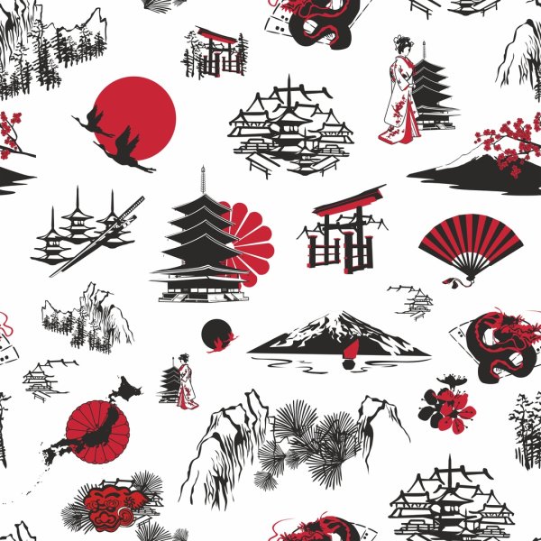 Узоры в японском стиле