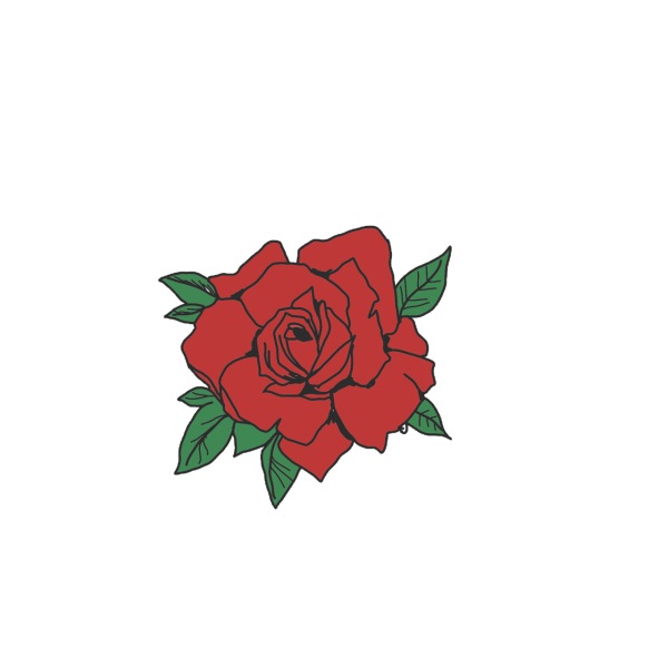 Тату розы на прозрачном фоне