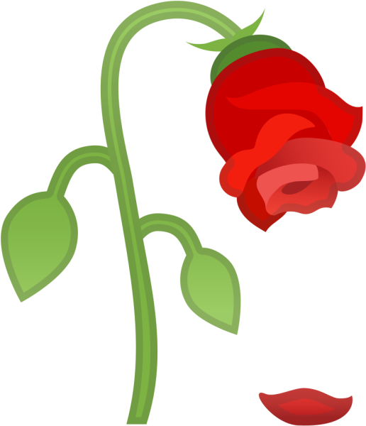 Эмодзи Розочка