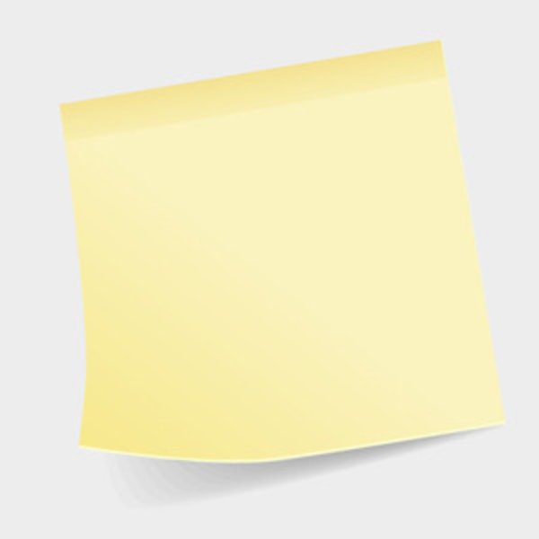 Желтый стикер