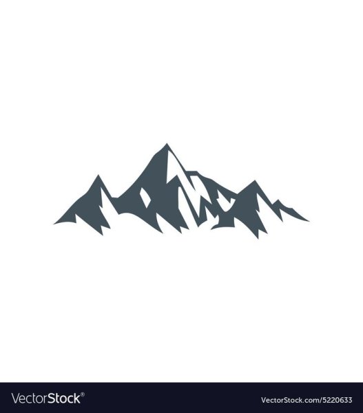 Горы схематично в цвете