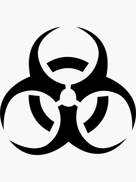 Табличка биохазард