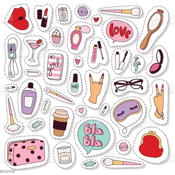 Прикольные маленькие наклейки