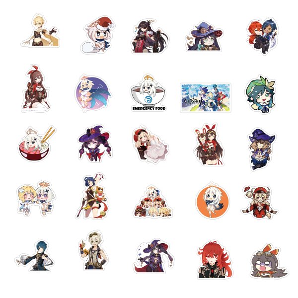 Наклейки Геншин Импакт