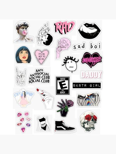 Стикеры крутые Эстетика