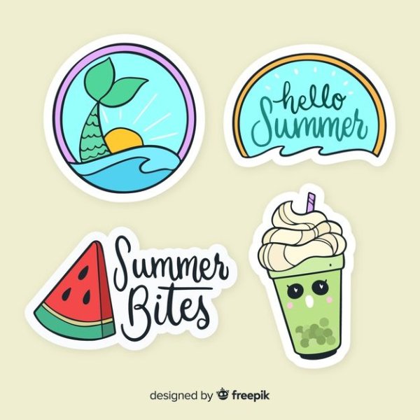 Фрипик Стикеры лето