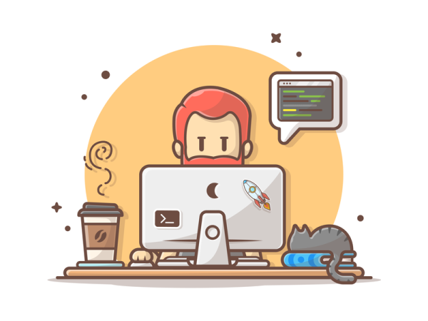 Разработчик иллюстрация