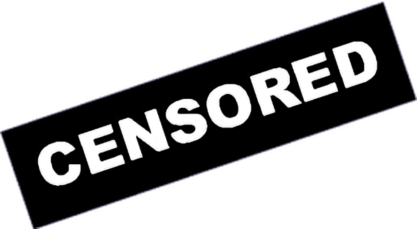 Надпись цензура