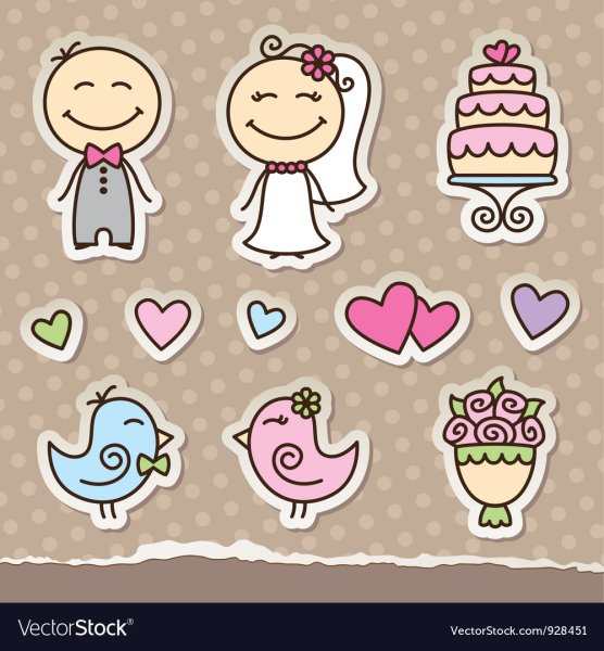 Стикеры свадьба