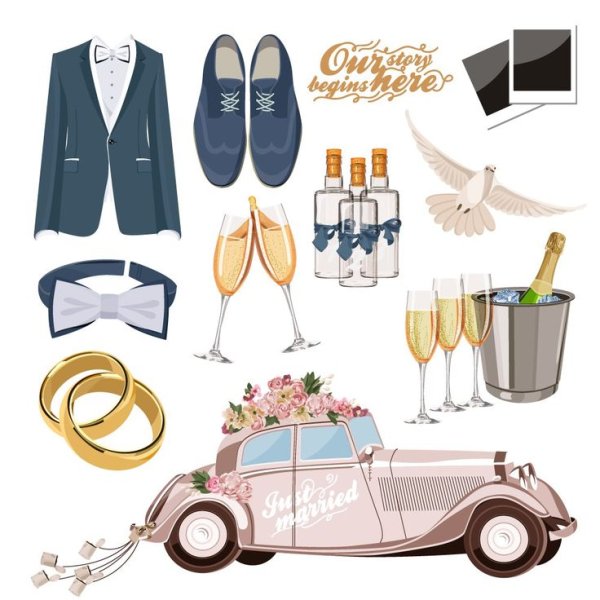 Жених и невеста мультяшные