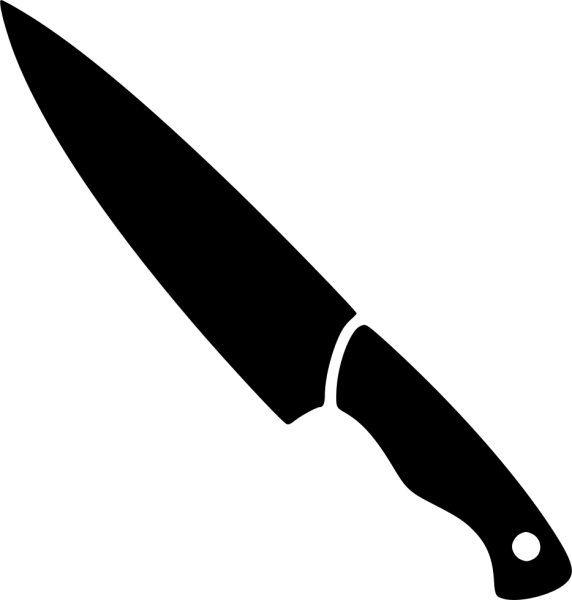 Силуэт кухонного ножа