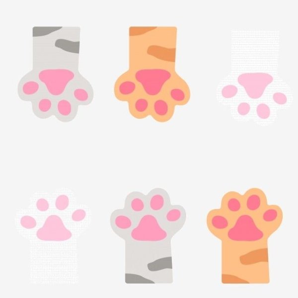 Кошачья лапка рисунок