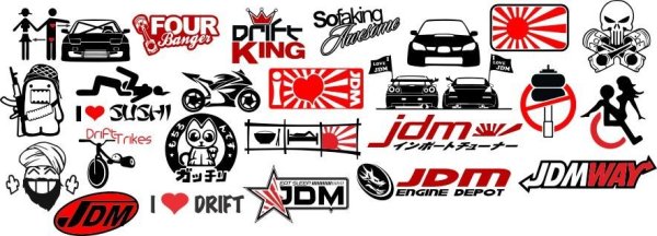 JDM наклейки