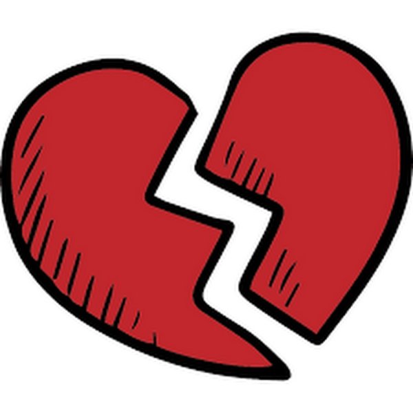 Значок разбитого сердца