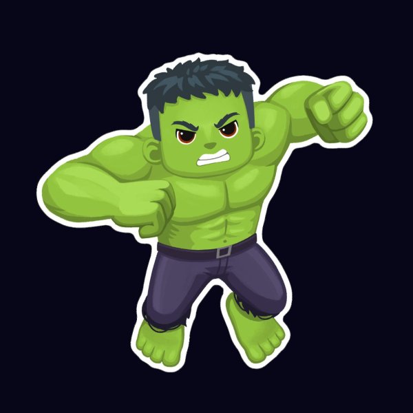 Стикеры ВК Халк
