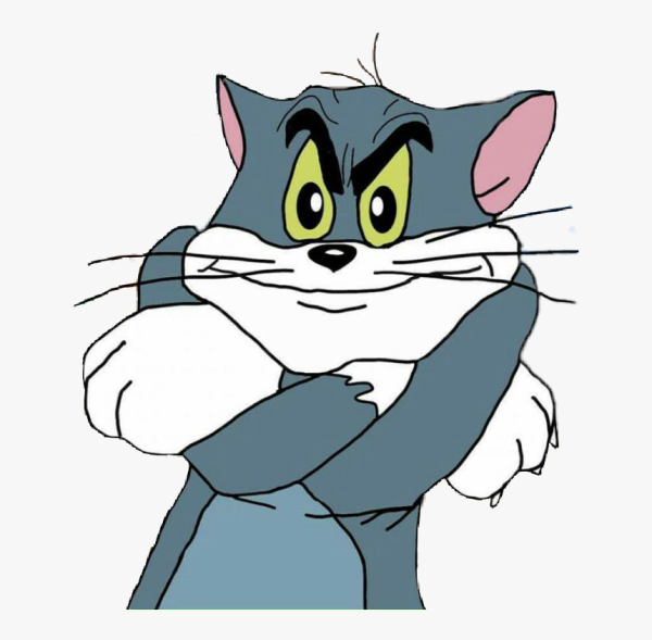 Кот том стикер