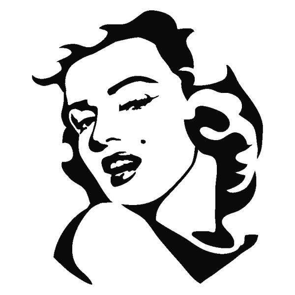 Силуэт Мэрилин Монро