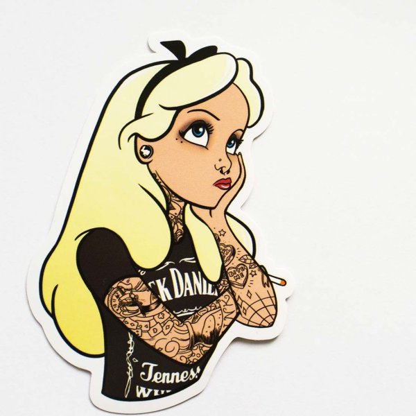 Принцесса Алиса Дисней тату