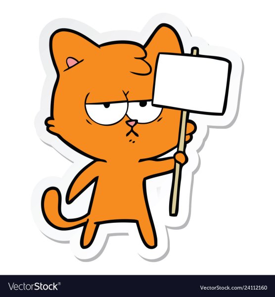 Мультипликационный кот трудоголик