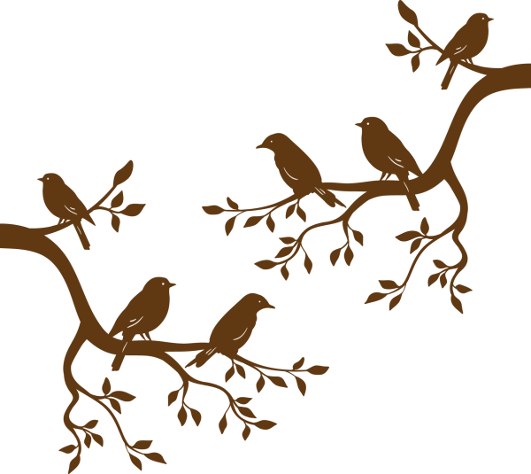 Птичка на дереве