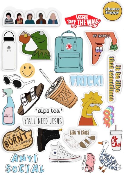 Стикеры для распечатки