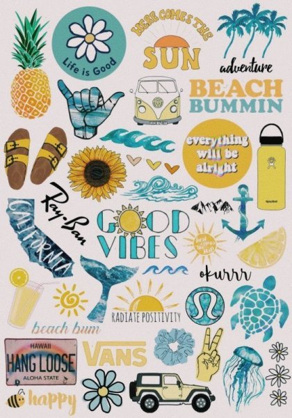 Наклейки в стиле Эстетика