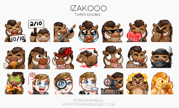 Смайлики twitch