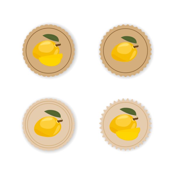 Наклейки манго