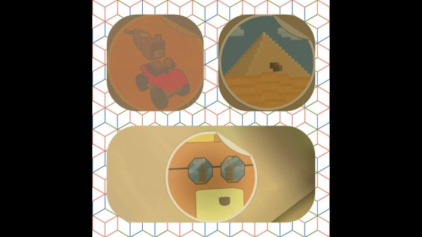 Super Bear Adventure Стикеры в черепашьей деревне