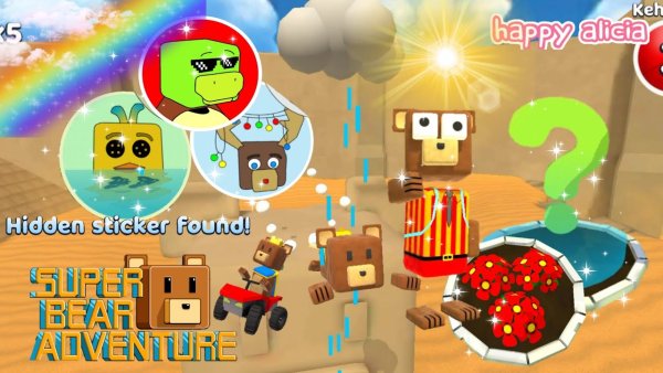 Наклейки super Bear Adventure