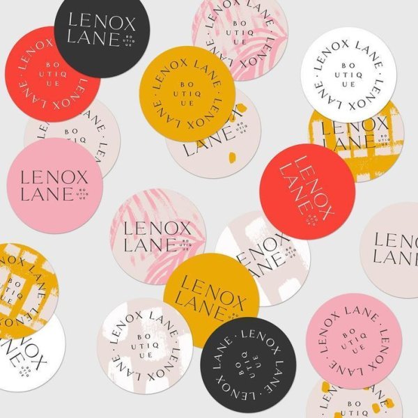 Стикеры фирменный стиль