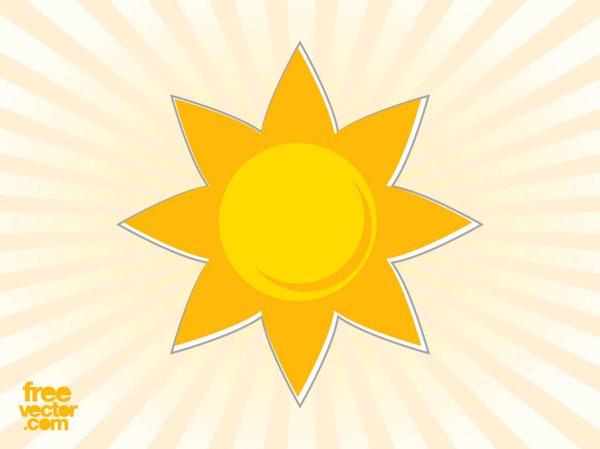 Корейское солнце вектор