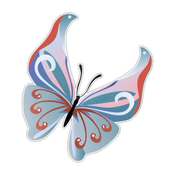 Тату бабочки на белом фоне