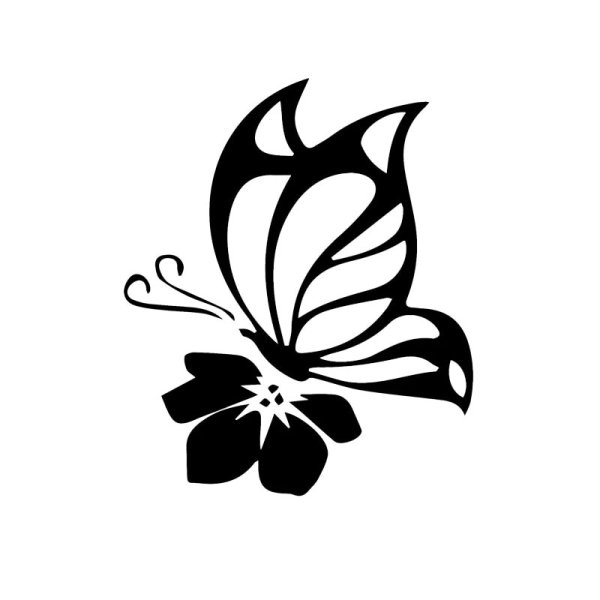 Силуэт бабочки