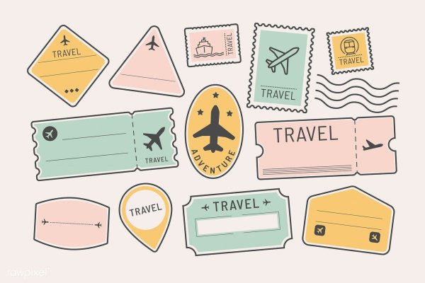 Traveled Stickers aesthetic
