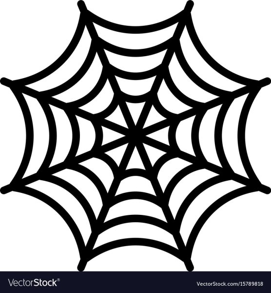 Черная паутина на белом фоне