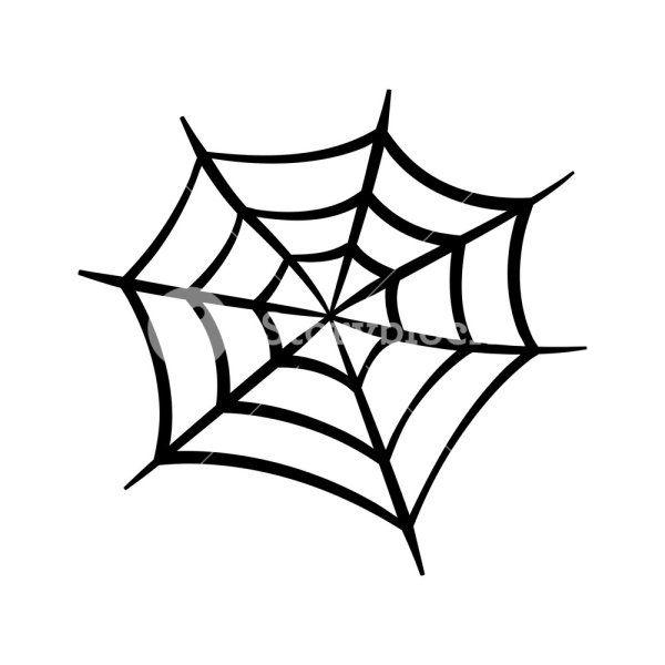 Паутина тату на белом фоне