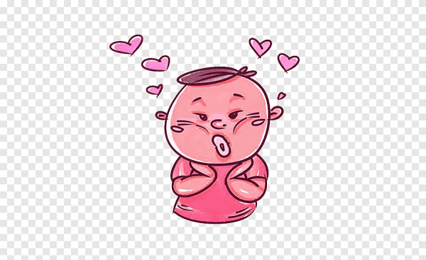 Мультяшные воздушные поцелуи