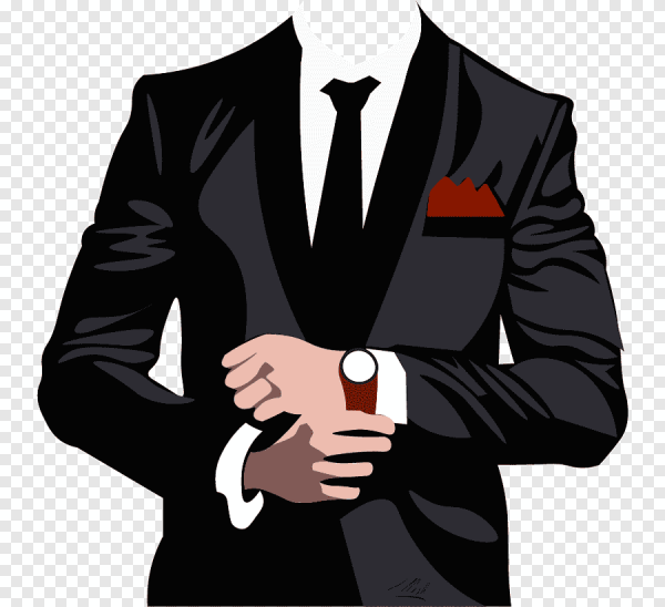 Векторный человек в костюме