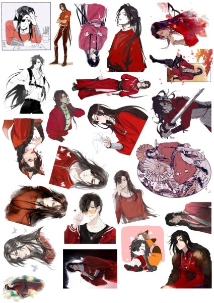 Аниме благословение небожителей Стикеры