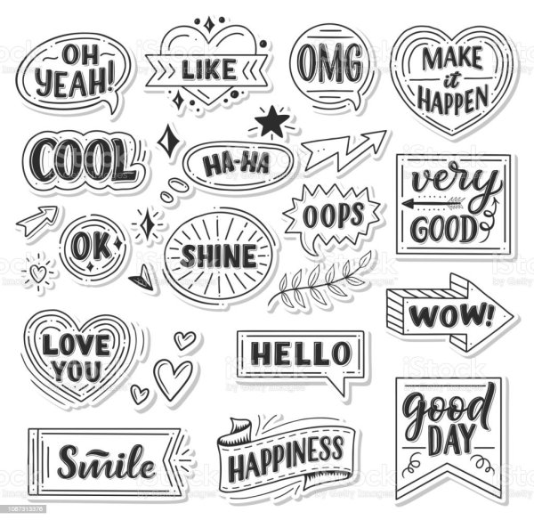 Наклейки надписи