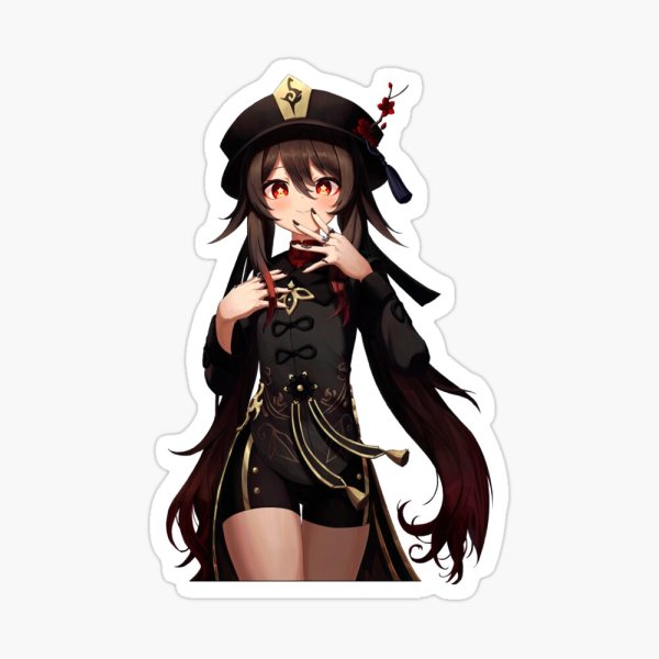 Стикеры Геншин Импакт Чиби ху Тао