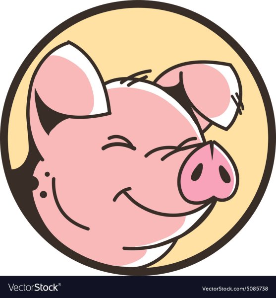 Свинья в кружочке